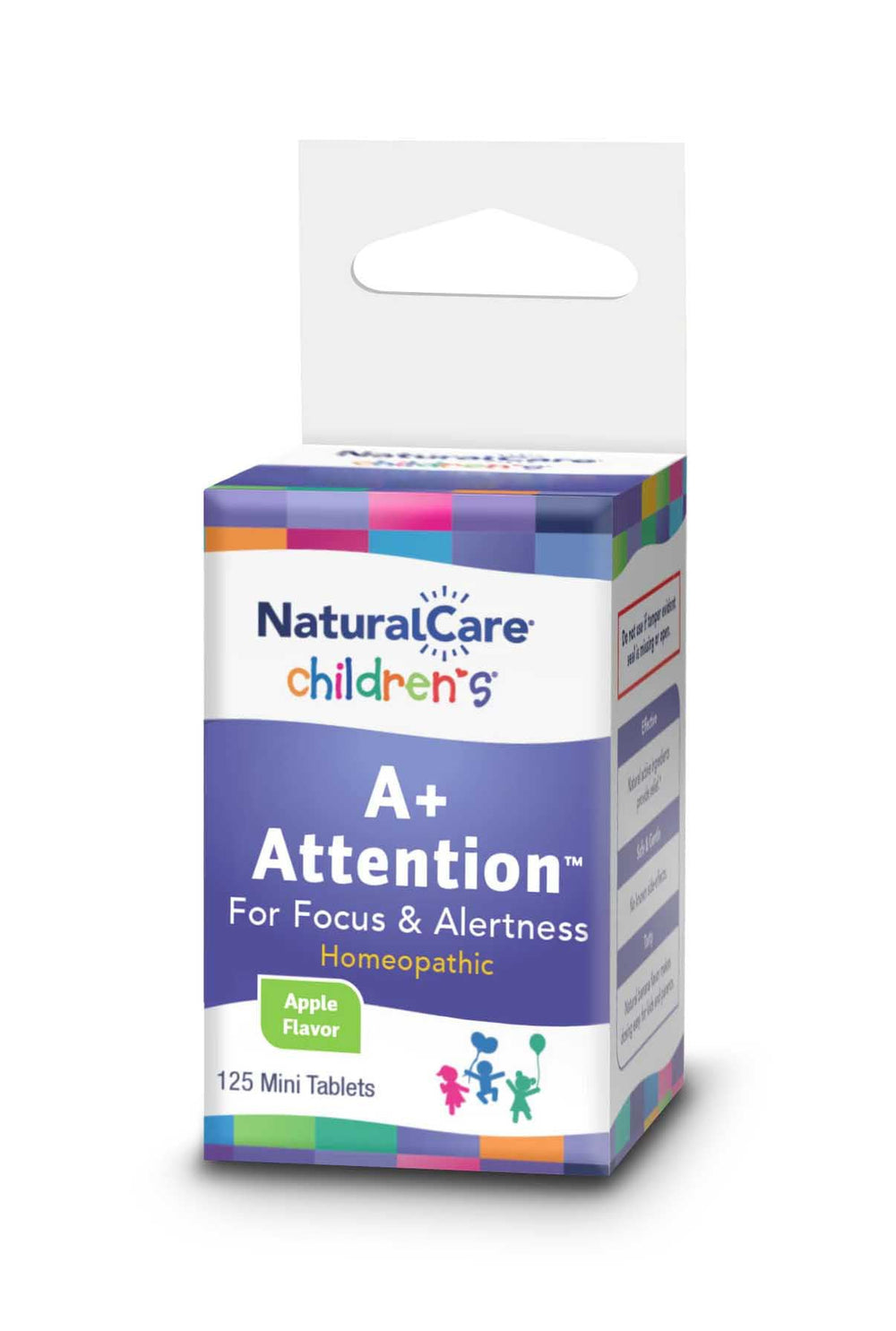 Family kitchen scene with NaturalCare bottle emphasizing daily routine support