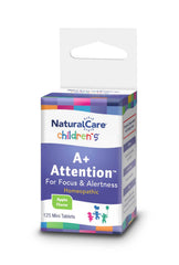 Family kitchen scene with NaturalCare bottle emphasizing daily routine support