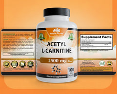 NaturaLife Labs Acetyl L-Carnitine packaging with clear label and premium design