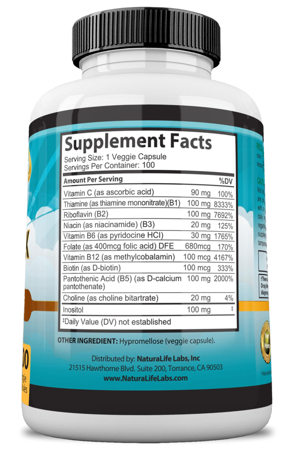 Vegan, Non-GMO, Gluten Free icons on NaturaLife packaging