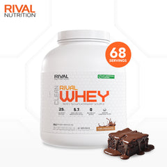 Nutritional panel and ingredients for Rival Whey Cookies and Cream
