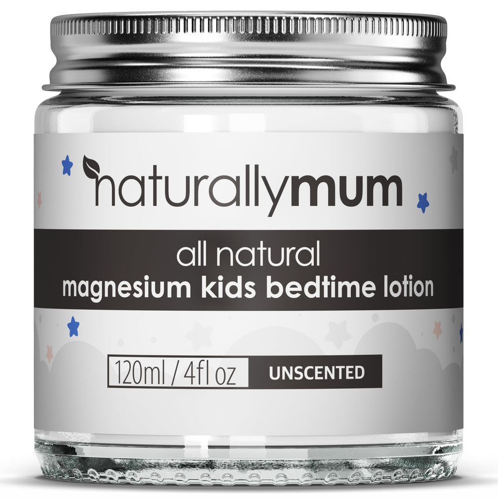 NaturallyMum Magnesium Bedtime Lotion bottle for kids and babies