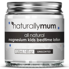 NaturallyMum Magnesium Bedtime Lotion bottle for kids and babies