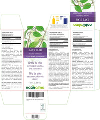 Side view of Naturalma Cat's Claw Bark Tincture bottle 500ml