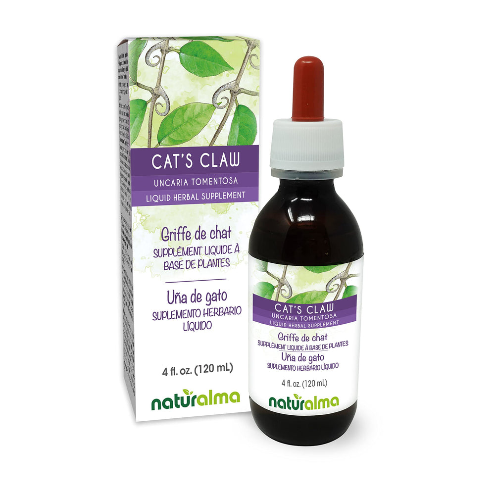 Front view of Naturalma Cat's Claw tincture bottle