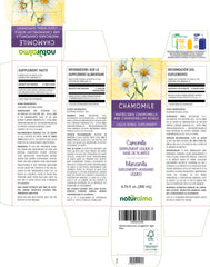 Dropper dispensing chamomile tincture into a glass