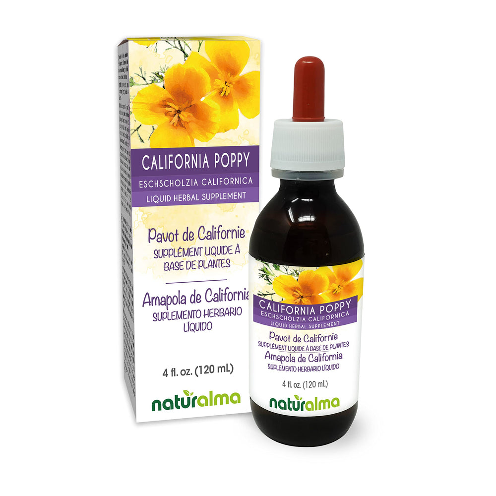 Naturalma Eschscholzia alcohol-free tincture bottle, 4 oz