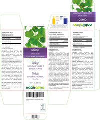 Naturalma Ginkgo Biloba tincture label close-up