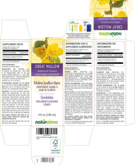 Close-up of mullein flowers and leaves used in tincture