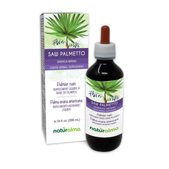 Front view of Naturalma Saw Palmetto tincture bottle with label