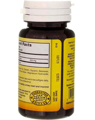 Nutrition label for Nature's Blend Cranberry Concentrate 500 mg 60 Sgels