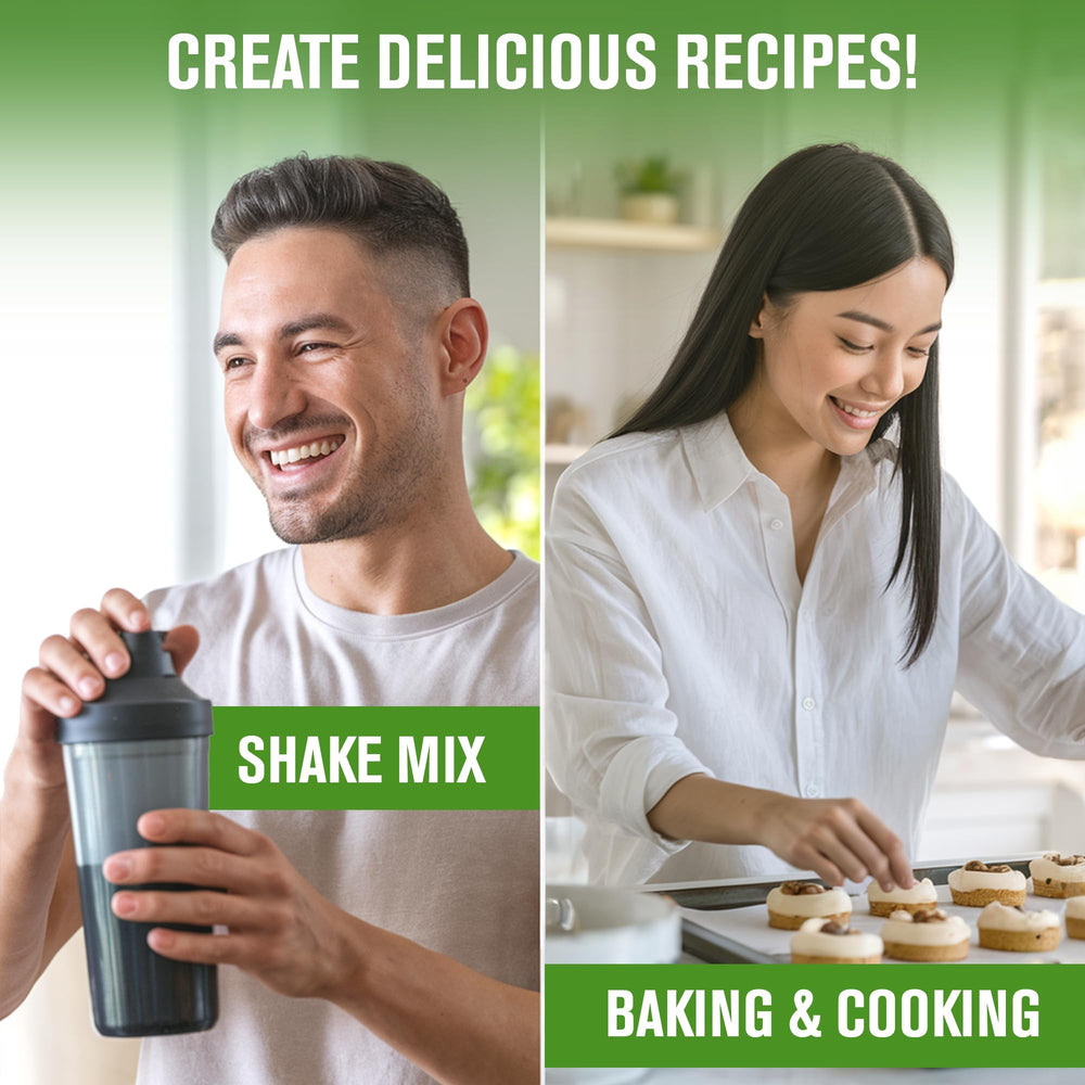 NaturalSlim Glucotein ingredients label emphasizes non-GMO and gluten-free composition.