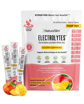 NaturalSlim Hydration & Energy Peach Mango stick-pack for on-the-go hydration during workouts