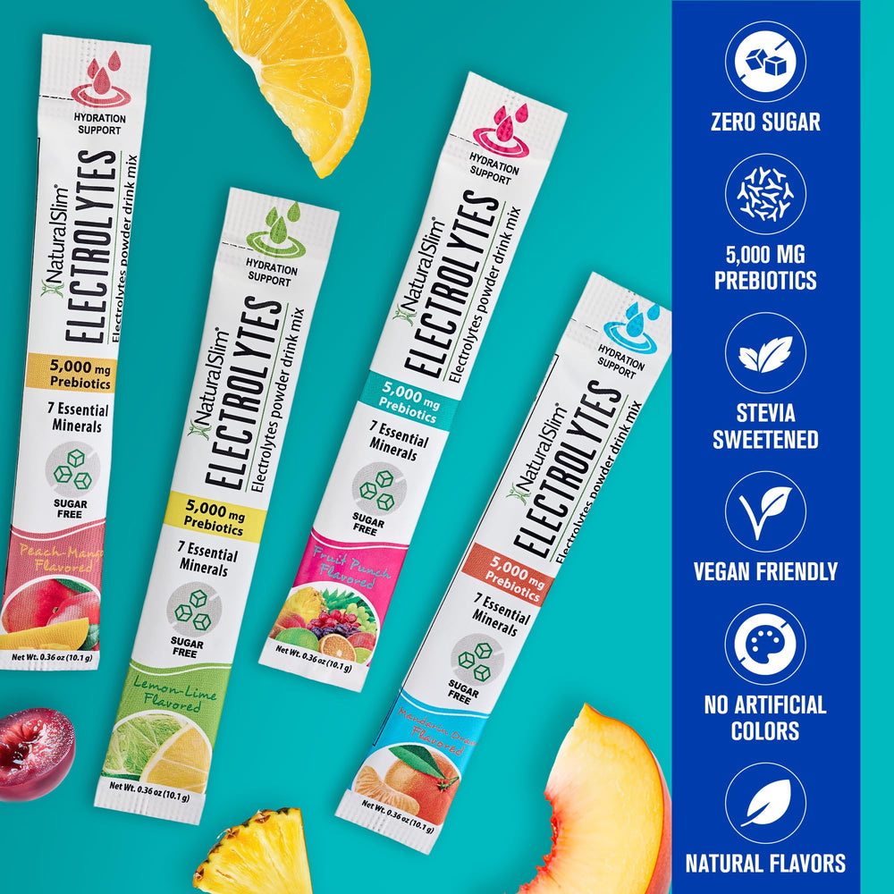 NaturalSlim Travel-Ready Pack shown with a water bottle for travel hydration.