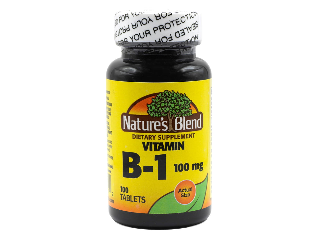 Nature's Blend Vitamin B-1 TB 100 mg bottle - front view