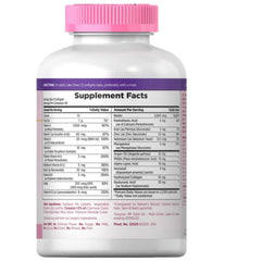 Lifestyle image showing healthy hair, nails and skin with the bottle