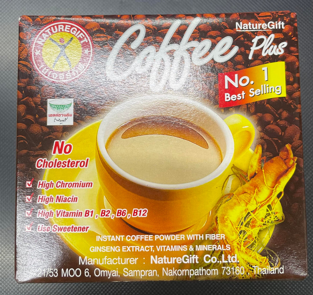 Ginseng extract and fiber ingredients in Nature Gift Coffee Plus
