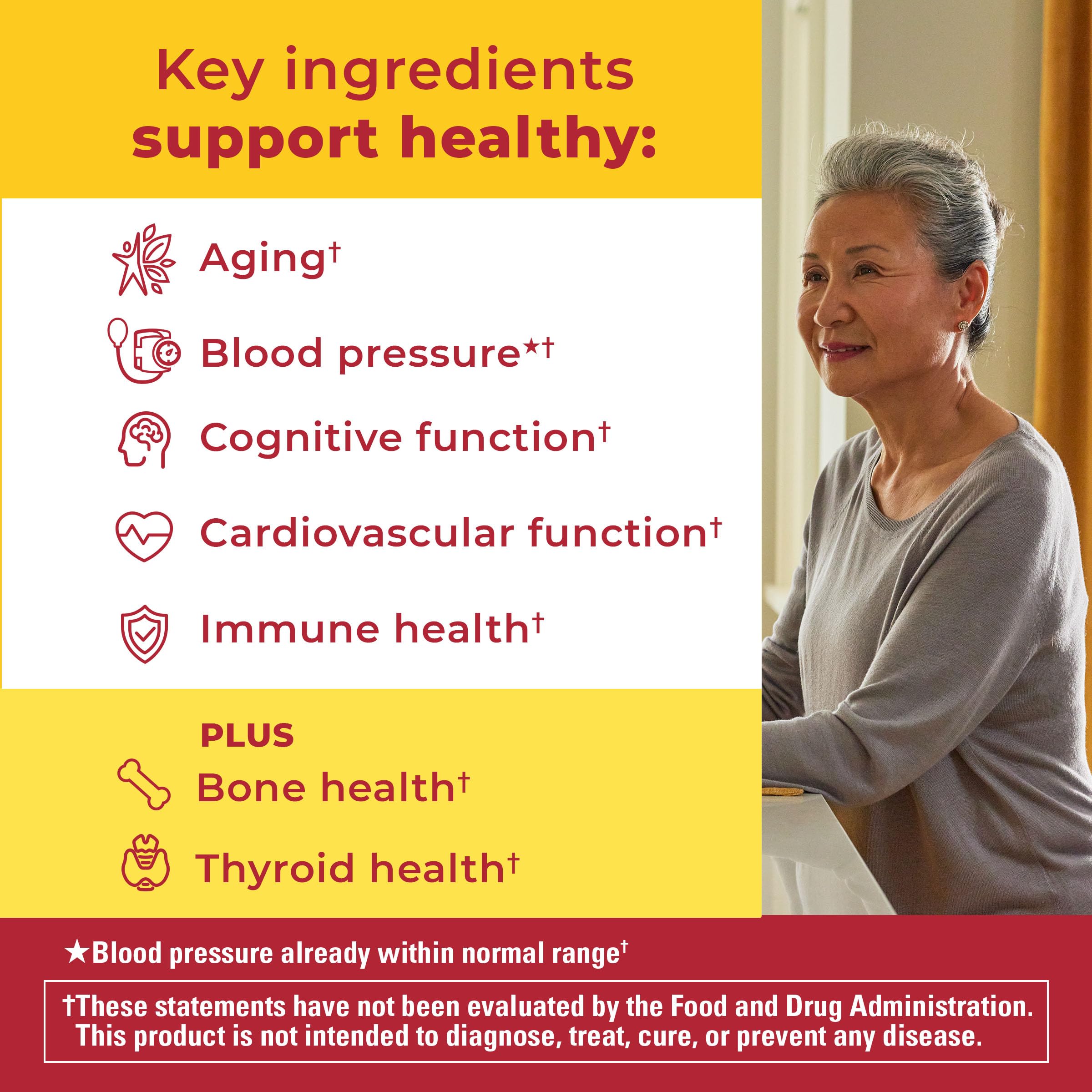 Nutrition label for Nature Made 50+ for Her gummies Nutrition label for Nature Made 50+ for Her gummies