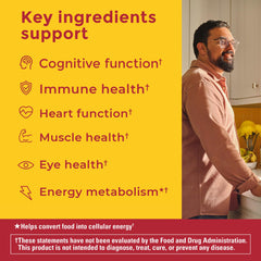 Nutrition facts panel for Nature Made Advanced Multivitamin Gummies for Him