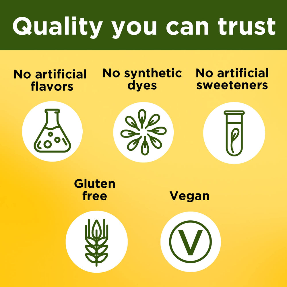 Made in the USA with quality global ingredients label
