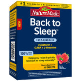 Nature Made Back to Sleep bottle and box