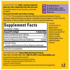 Biotin 10000 mcg softgels derived from Magnesium Biotinate