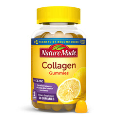 Lemon-flavored Nature Made Collagen Gummies bottle, 60-count for 60-day supply