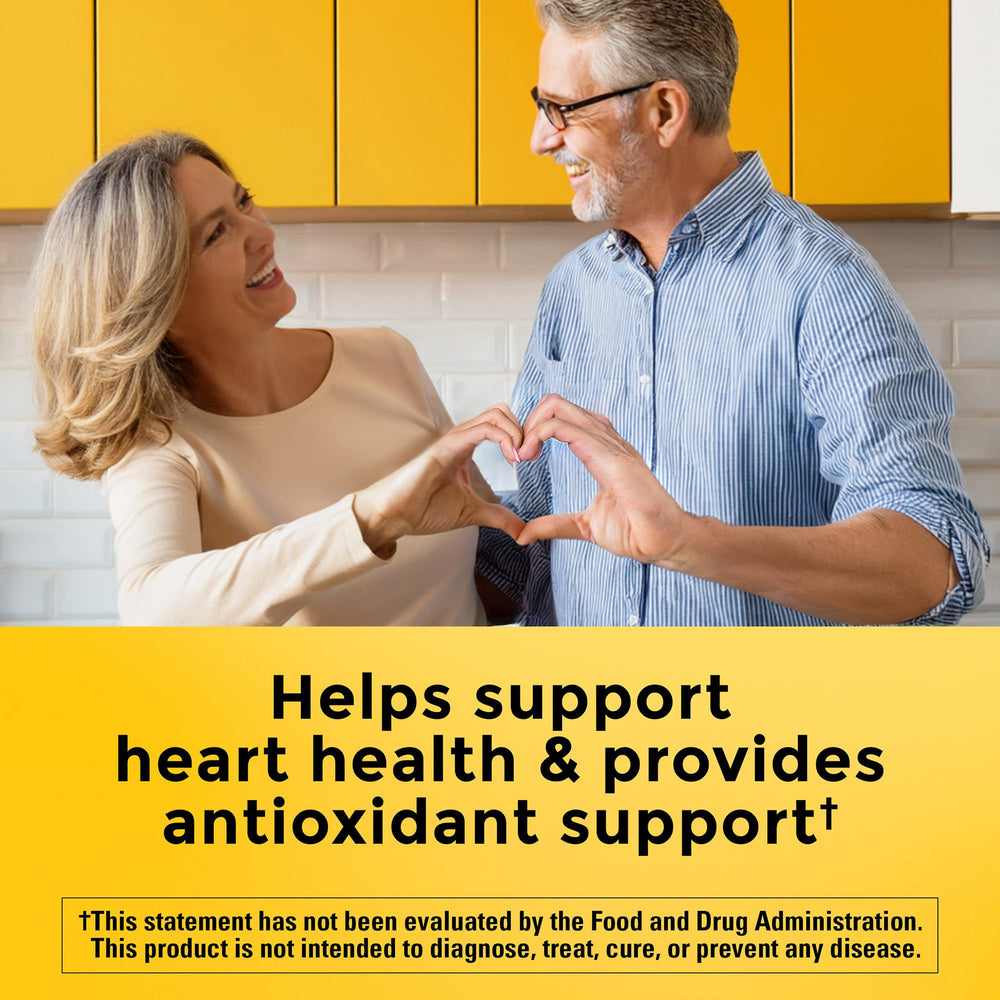 Close-up of CoQ10 softgels with black pepper extract