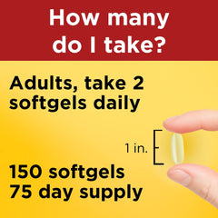 Two softgels daily dosage instruction