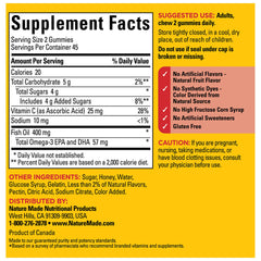 No artificial flavors or synthetic dyes in Nature Made gummies