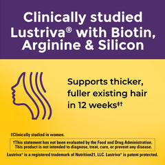 Close-up of Nature Made Hair Growth Lustriva softgels