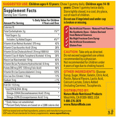Gluten-free ingredients for Nature Made kids multivitamin gummies