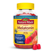 Front label of Nature Made Melatonin Gummies 10 mg per serving bottle