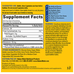 Ingredients list for Nature Made Melatonin Gummies