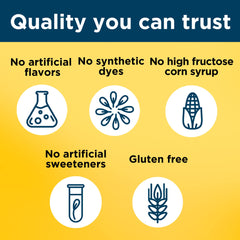 Nature Made orange flavor gummy image offering convenient daily nutrition on the go.