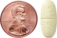 Nature Made Multi for Her 50+ tablets closeup shows easy to take daily dose