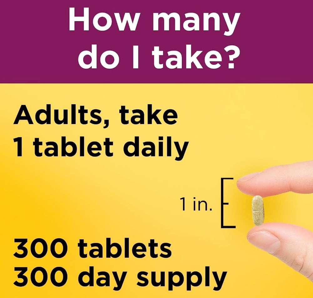 Ingredient list showing 22 nutrients and antioxidants on the label