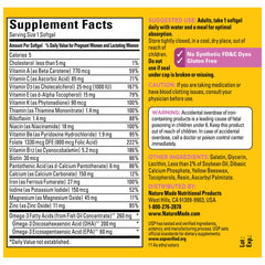 USP Verified seal on Nature Made Prenatal packaging