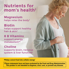 Pair of bottles: Prenatal Softgels and Choline capsules