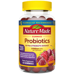 Nature Made Probiotics Extra Strength Gummies bottle 42 count