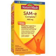 Front view of Nature Made SAM-e Complete 400 mg bottle 36 count