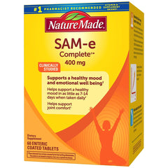 Nature Made SAM-e Complete 400 mg highlighting mood benefits