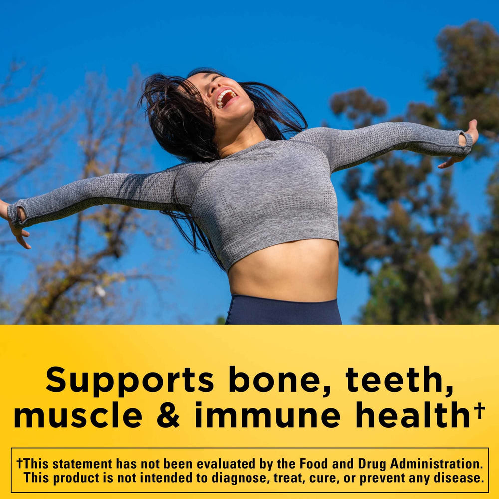 Vitamin D3 4000 IU (100 mcg) detail on the label