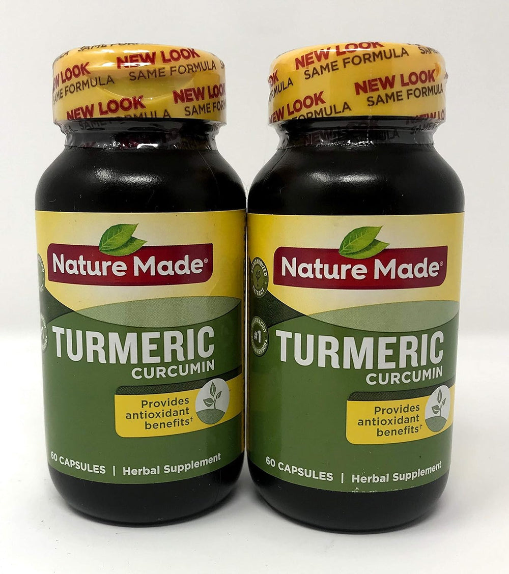 Nature Made Turmeric Curcumin 500 mg – 60 capsules per bottle, Pack of 2