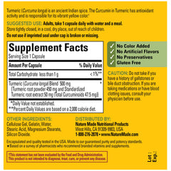 Nature Made Turmeric Curcumin 500 mg USA-made packaging photographed