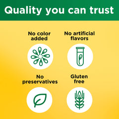 Ingredients highlight: no artificial flavors, no preservatives