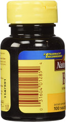 Close-up of the Vitamin B-6 bottle label detail