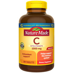 Front view of Nature Made Extra Strength Vitamin C 1000 mg bottle