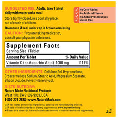 Gluten-free symbol on Nature Made Vitamin C label