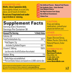 Gluten-free Nature Made Vitamin C gummies packaging